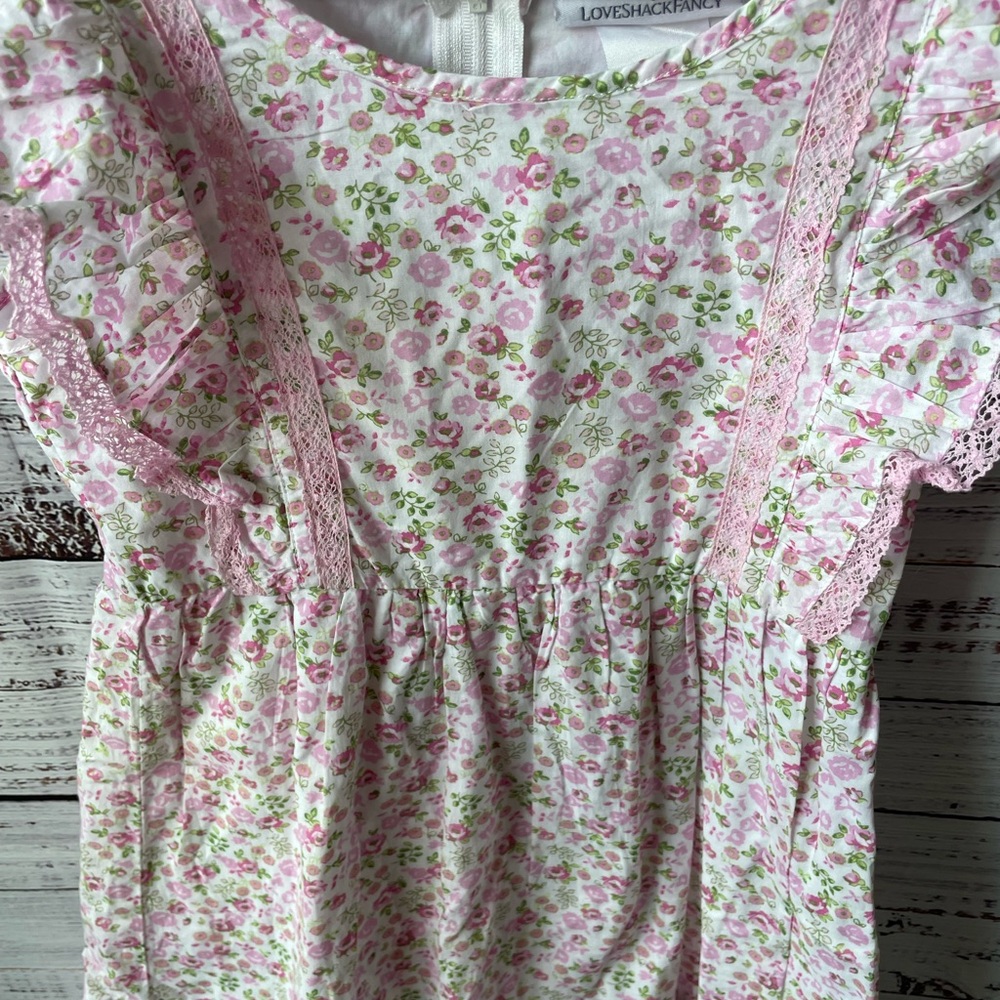 Love Shack Fancy x American Girl // Floral Flutter Ruffle Sleeve Dress - Picture 2 of 5